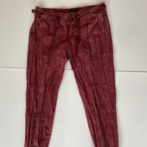 Stripped Red Pants